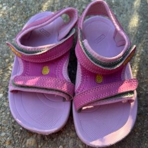 Teva Kids Pink Hook-and-Loop Sandals size 8